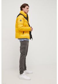Superdry kurtka męska kolor żółty zimowa. Okazja: na co dzień. Kolor: żółty. Materiał: włókno. Sezon: zima. Styl: casual #3