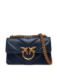 Pinko - PINKO Torebka Love One Mini Light Dc Al 25-26 PLTT 104550 A2OS Granatowy. Kolor: niebieski. Materiał: skórzane