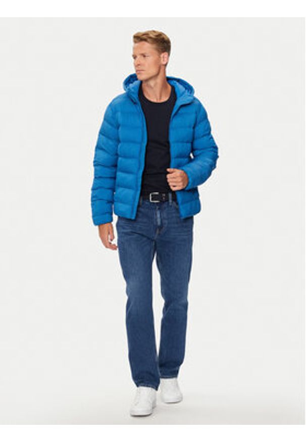 TOMMY HILFIGER - Tommy Hilfiger Kurtka zimowa MW0MW37257 Niebieski Regular Fit. Kolor: niebieski. Materiał: syntetyk. Sezon: zima