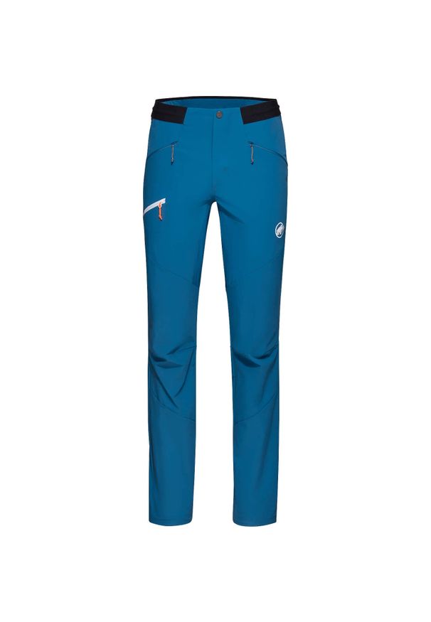 Spodnie softshell męskie Mammut Aenergy Light SO Pants. Kolor: niebieski. Materiał: softshell
