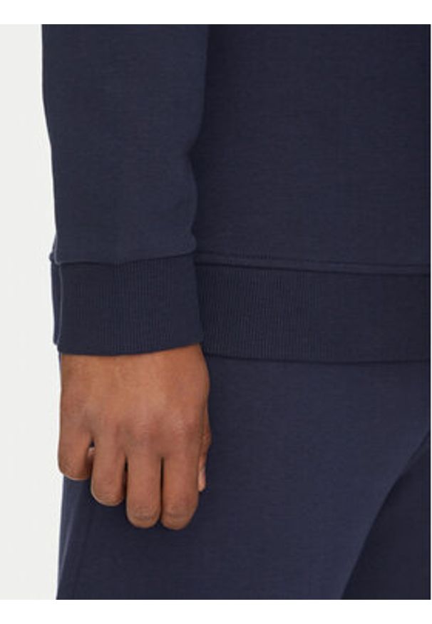 Reebok Bluza 100217146 Granatowy Regular Fit. Kolor: niebieski. Materiał: bawełna