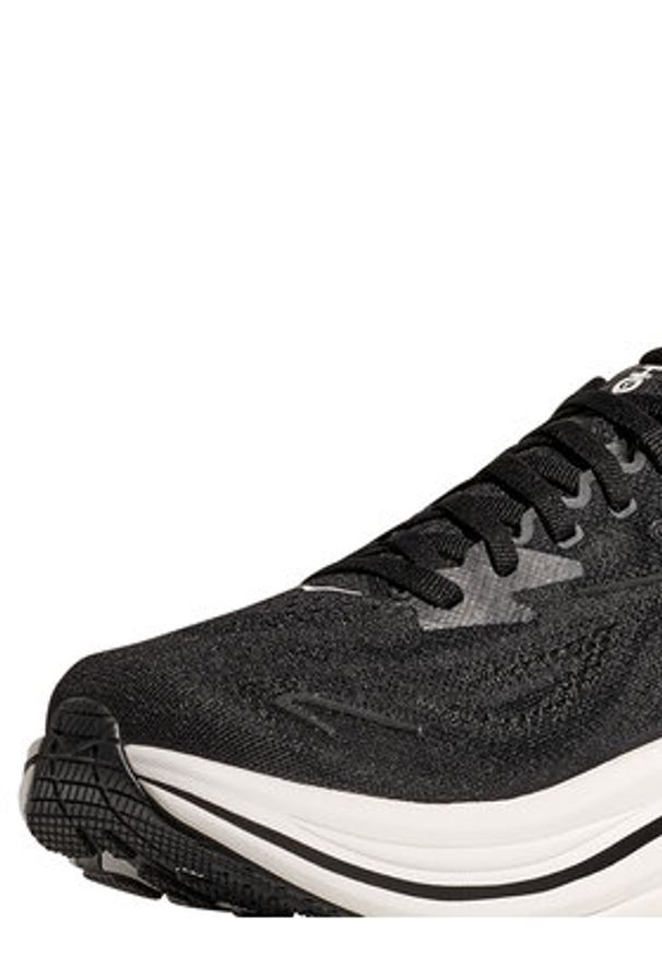 HOKA - Hoka Buty do biegania Clifton 10 Wide Czarny. Kolor: czarny. Materiał: materiał