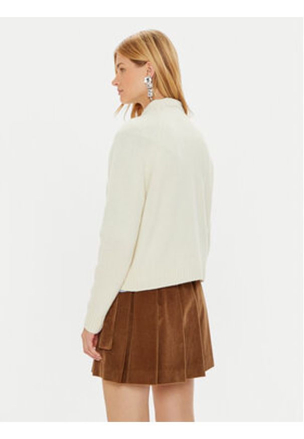 Weekend Max Mara Sweter Gabbia 2425366162 Écru Regular Fit. Materiał: wełna
