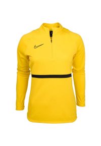 Bluza sportowa damska Nike Dri-FIT Academy. Kolor: żółty. Technologia: Dri-Fit (Nike)