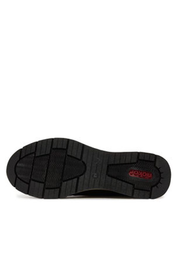Rieker Sneakersy N9301-00 Czarny. Kolor: czarny. Materiał: skóra