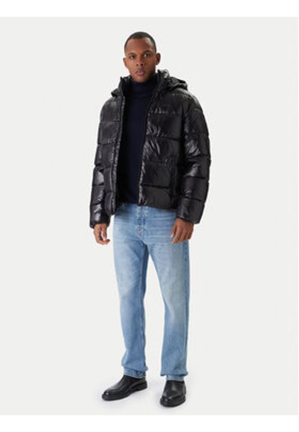 Calvin Klein Kurtka zimowa LV04LD539G Czarny Regular Fit. Kolor: czarny. Materiał: syntetyk. Sezon: zima