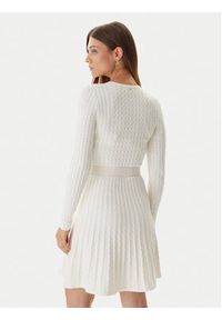 Guess Sukienka dzianinowa W5BK68 Z2YJ2 Écru Slim Fit. Materiał: syntetyk #4