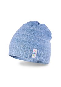 PaMaMi - Wiosenna czapka dziecięca. Kolor: niebieski. Materiał: elastan, bawełna. Sezon: wiosna #1