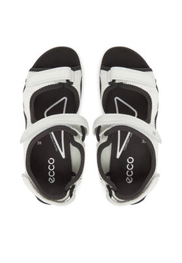 ecco - ECCO Sandały Hike 22120301007 Biały. Kolor: biały. Materiał: skóra