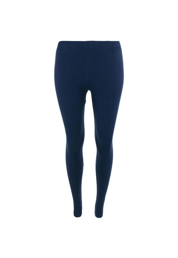 ZSPORT - Damskie Legginsy Sportowe Sarina Nocna Niebieska - Komfort i Styl. Kolor: niebieski. Materiał: elastan, bawełna. Sport: turystyka piesza