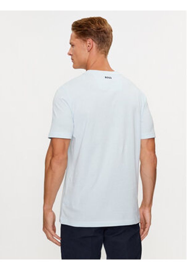 BOSS - Boss T-Shirt Tee 1 50494106 Niebieski Regular Fit. Kolor: niebieski. Materiał: bawełna