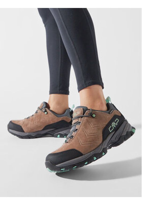 CMP Trekkingi Scarpa Donna Melnick 2.0 Low Waterproof 3Q18596 Beżowy. Kolor: beżowy. Materiał: zamsz, skóra
