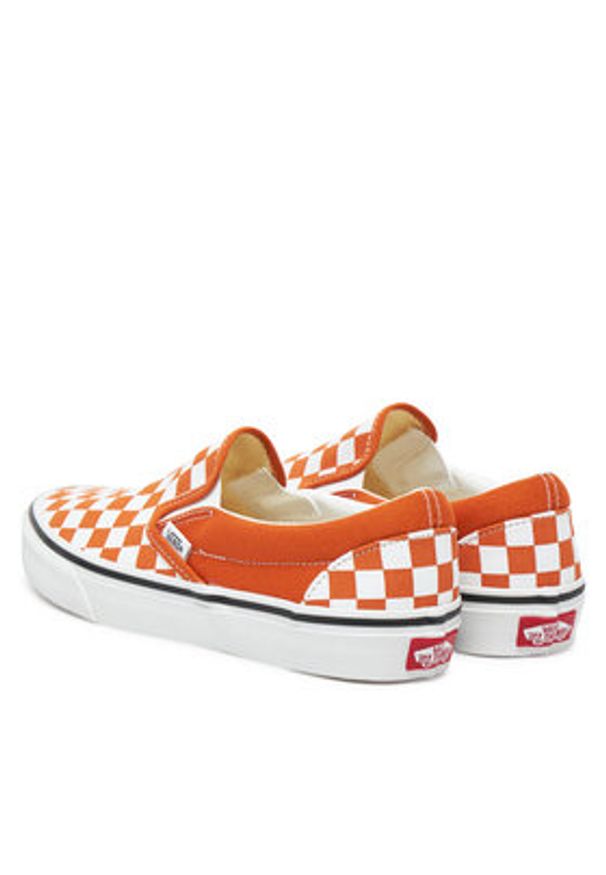 Vans Tenisówki Classic Slip-On VN000D6Y52K1 Pomarańczowy. Zapięcie: bez zapięcia. Kolor: pomarańczowy. Materiał: materiał