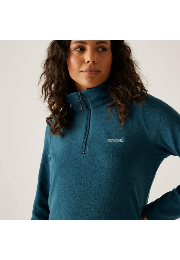 Regatta - Damski lekki polar turystyczny Sweethart z zamkiem błyskawicznym do połowy. Kolor: zielony. Materiał: polar. Sport: turystyka piesza