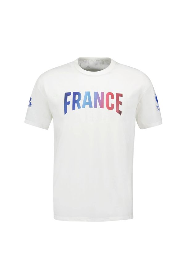 Koszulka Le Coq Sportif Paris 2024 N°1. Kolor: biały. Materiał: bawełna