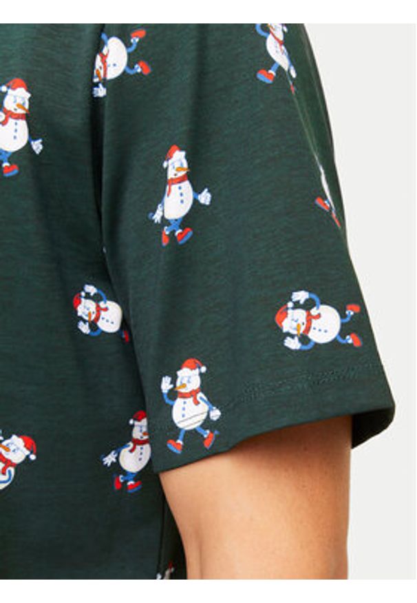 Jack & Jones T-Shirt Xmas Merry 12265399 Zielony Standard Fit. Kolor: zielony. Materiał: bawełna