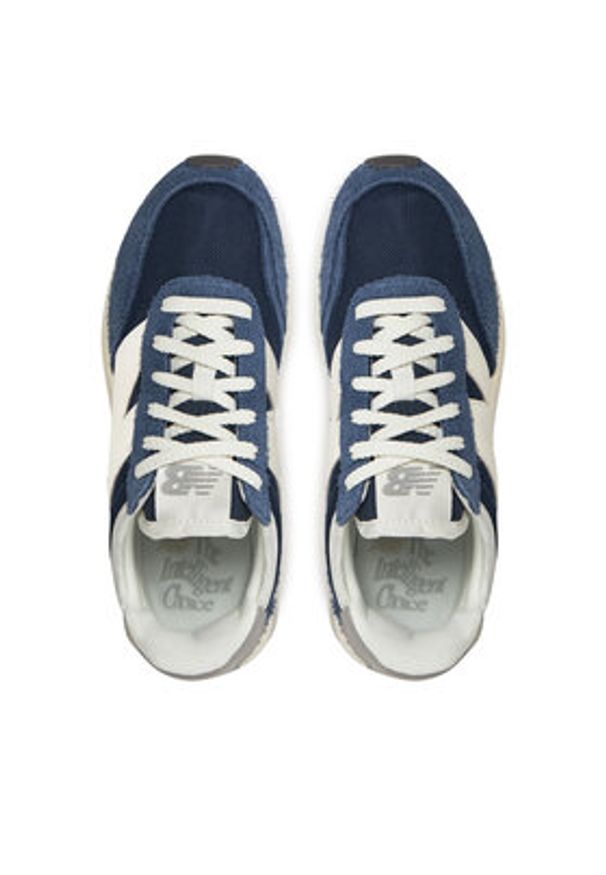 New Balance Sneakersy U370AG Granatowy. Kolor: niebieski. Materiał: skóra, zamsz