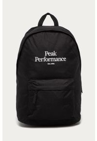 Peak Performance - Plecak. Kolor: czarny. Materiał: poliester, materiał. Wzór: aplikacja #1