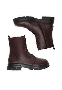 Rieker Trzewiki CEO-Z9116-35 Bordowy. Kolor: czerwony. Materiał: skóra #2