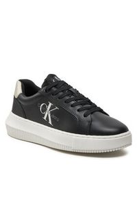 Calvin Klein Jeans Sneakersy Chunky Cupsole Laceup Lth Ml Mtl YW0YW01476 Czarny. Kolor: czarny