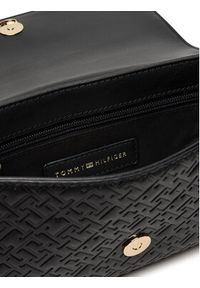 TOMMY HILFIGER - Tommy Hilfiger Torebka Th Icon Conv Crossover Mono AW0AW18002 Czarny. Kolor: czarny. Materiał: skórzane #3