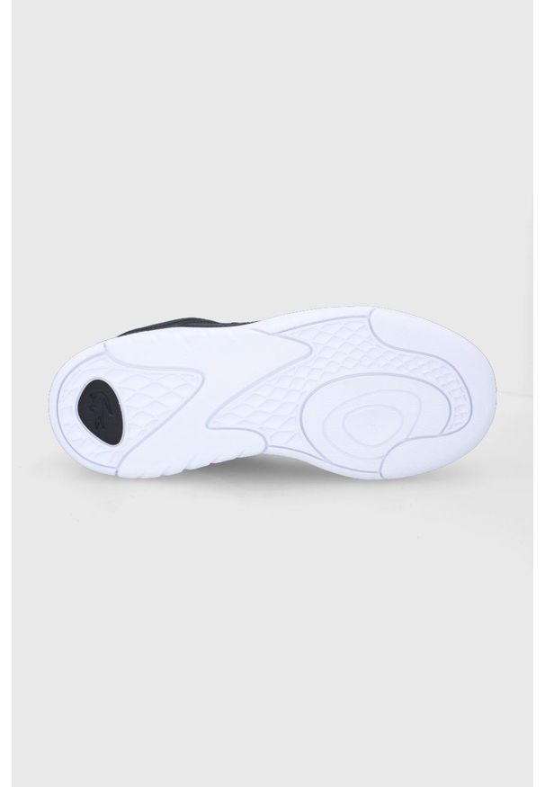 Lacoste Buty skórzane kolor czarny. Nosek buta: okrągły. Zapięcie: sznurówki. Kolor: czarny. Materiał: skóra. Sport: bieganie
