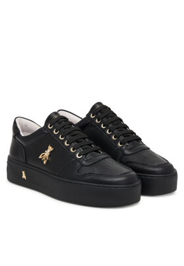 Patrizia Pepe Sneakersy PPJ909.27 Czarny. Kolor: czarny. Materiał: skóra