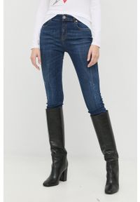 Pinko jeansy damskie high waist. Stan: podwyższony. Kolor: niebieski #1