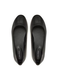 Calvin Klein Baleriny Flat Mary Jane - Lth HW0HW02341 Czarny. Kolor: czarny. Materiał: skóra