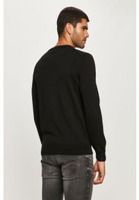 Lacoste - Sweter AH1951. Okazja: na co dzień. Kolor: czarny. Materiał: materiał. Długość rękawa: długi rękaw. Długość: długie. Wzór: aplikacja. Styl: casual #2