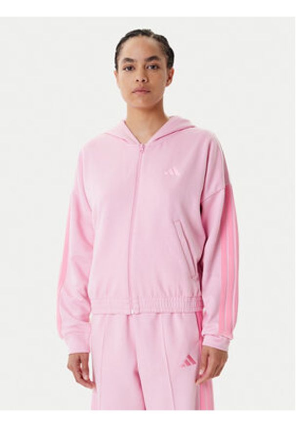 Adidas - adidas Dres Energize JD2663 Różowy Regular Fit. Kolor: różowy. Materiał: syntetyk, bawełna