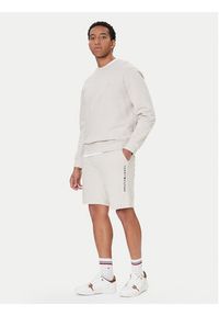 TOMMY HILFIGER - Tommy Hilfiger Szorty sportowe UM0UM03452 Écru Relaxed Fit. Materiał: bawełna. Styl: sportowy