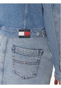 Tommy Jeans Kurtka jeansowa Izzie DW0DW17214 Niebieski Slim Fit. Kolor: niebieski. Materiał: bawełna