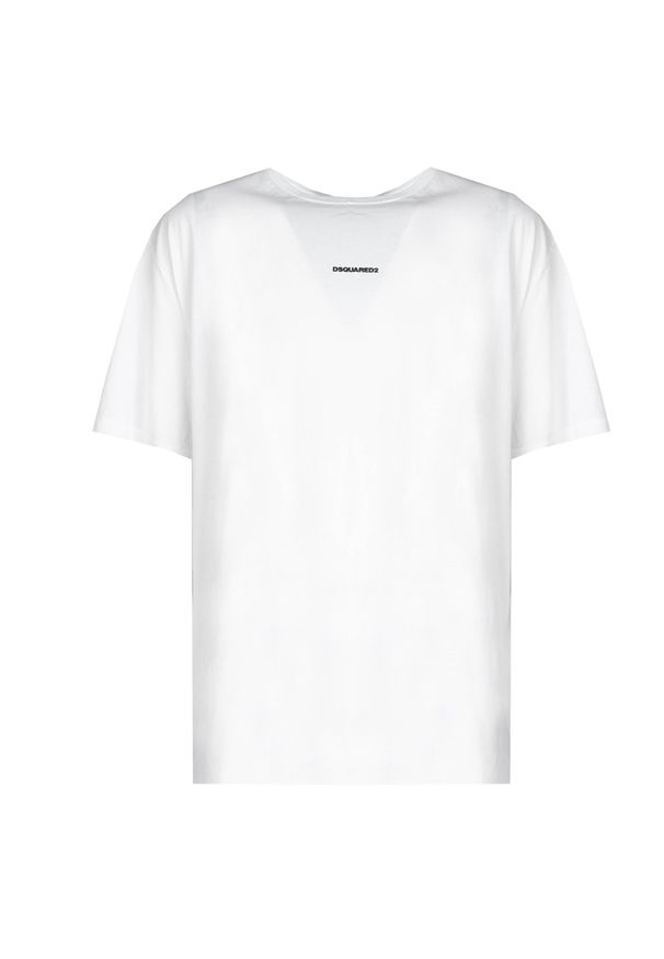 DSQUARED2 - Dsquared2 T-shirt "Missy Fit" | S74GD0710 | Mężczyzna | Biały. Kolor: biały. Materiał: bawełna. Wzór: nadruk