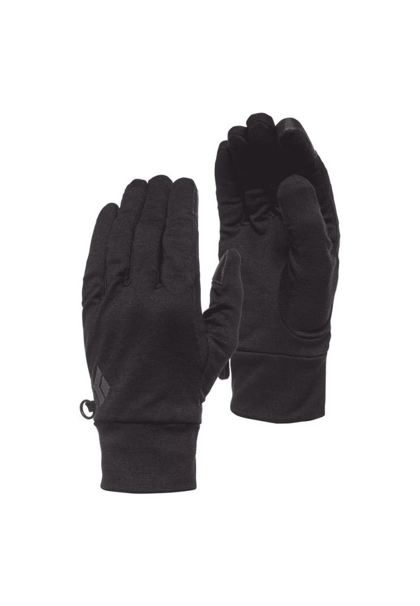 Rękawice trekkingowe męskie Black Diamond Lightweight Wooltech czarne. Kolor: czarny