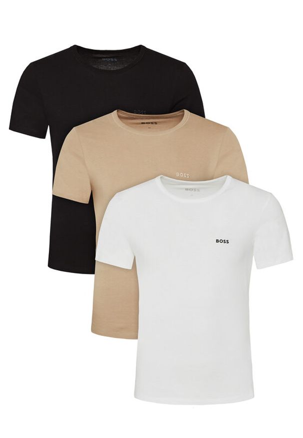 BOSS Komplet 3 t-shirtów Tshirtrn 3P Classic 50532468 Kolorowy Regular Fit. Materiał: bawełna. Wzór: kolorowy
