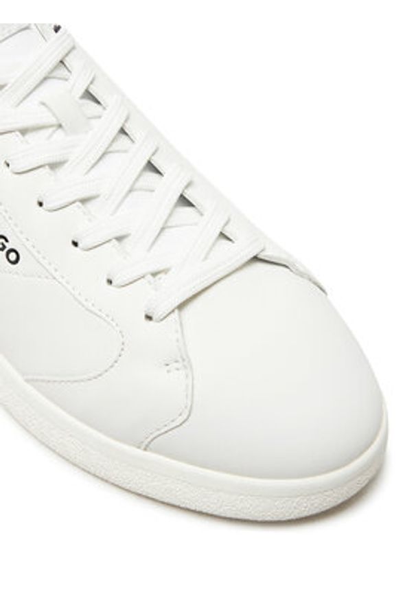 Hugo Sneakersy Riven Tenn punyl 50523439 Biały. Kolor: biały. Materiał: skóra