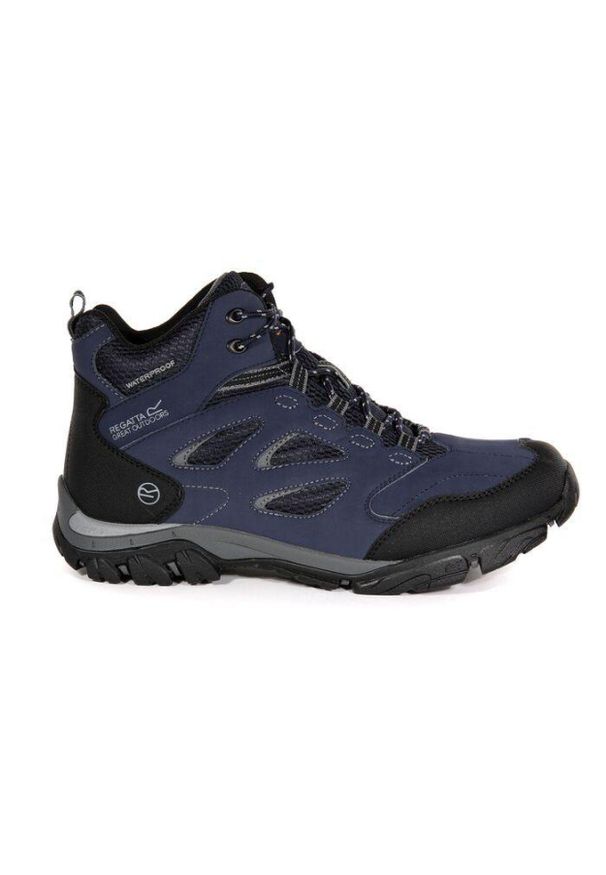 Buty trekkingowe męskie HolcombeIEP Mid Regatta. Kolor: niebieski. Sport: turystyka piesza
