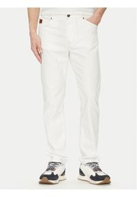 Aeronautica Militare Spodnie materiałowe 251PJ205CT3551 Biały Regular Fit. Kolor: biały. Materiał: bawełna
