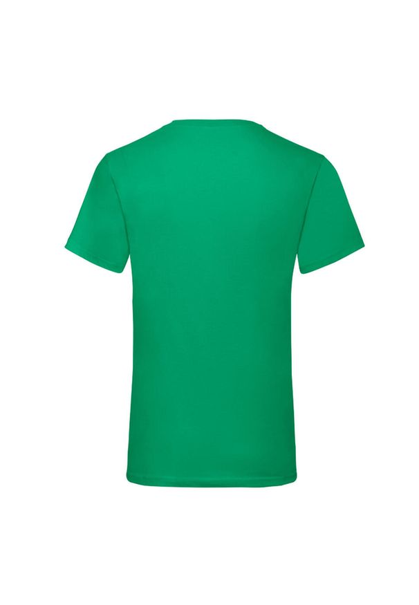 FRUIT OF THE LOOM - Męska Koszulka Z Dekoltem Valueweight. Kolor: zielony