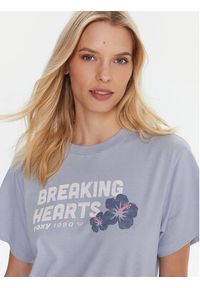 Roxy T-Shirt Hangloose The Sky ERJZT06020 Niebieski Regular Fit. Kolor: niebieski. Materiał: bawełna #5