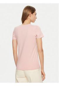 Guess T-Shirt O5RI01 KBBU1 Różowy Slim Fit. Kolor: różowy. Materiał: bawełna #3
