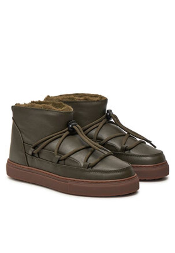 Inuikii Śniegowce Grape Low 05600-004 Khaki. Kolor: brązowy. Materiał: skóra