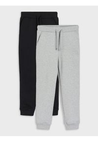 Sinsay - Spodnie dresowe 2 pack - szary. Kolor: szary. Materiał: dresówka