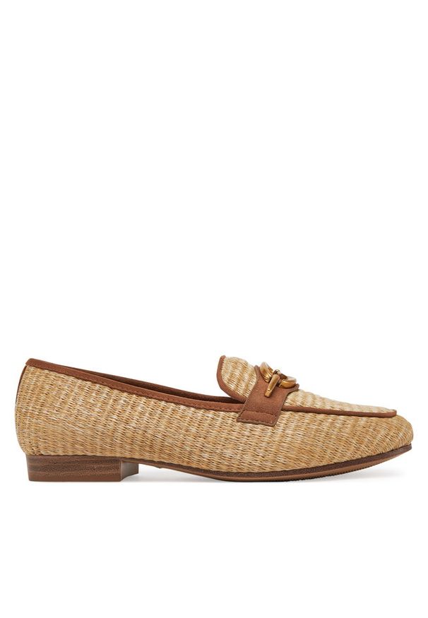 Loafersy Tamaris. Kolor: beżowy