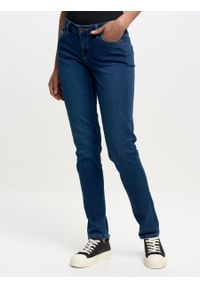 Big-Star - Spodnie jeans damskie Katrina 359. Stan: podwyższony. Kolor: niebieski #1