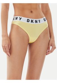 DKNY Stringi DK4529 Żółty. Kolor: żółty. Materiał: bawełna #1