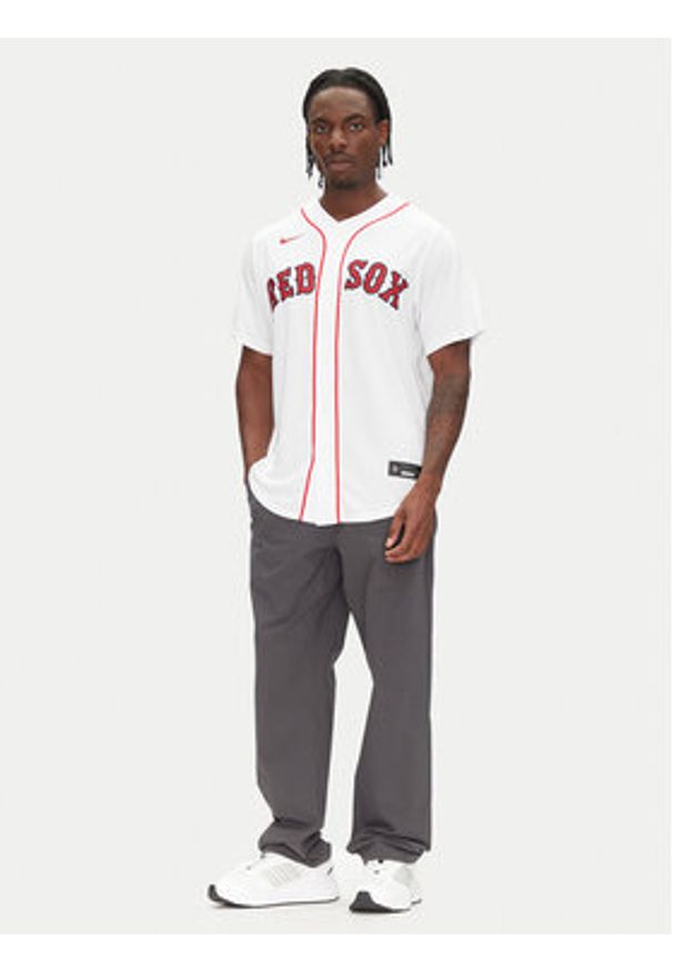 Nike Koszula T770-BQWH-BQ-XVH Biały Regular Fit. Kolor: biały. Materiał: syntetyk
