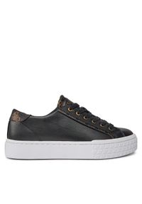 Guess Sneakersy Pardie6 FLJPR6 ELE12 Czarny. Kolor: czarny. Materiał: skóra