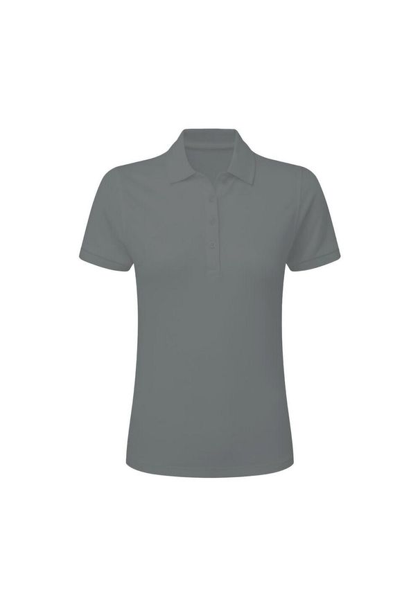 SG - Damska Koszulka Polo Signature Stretch Bez Metki. Typ kołnierza: polo. Kolor: szary